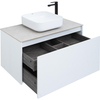 Aquanet 242257 Тумба Nova Lite 90 1+1 ящ. цв.бел. глянец (242257)