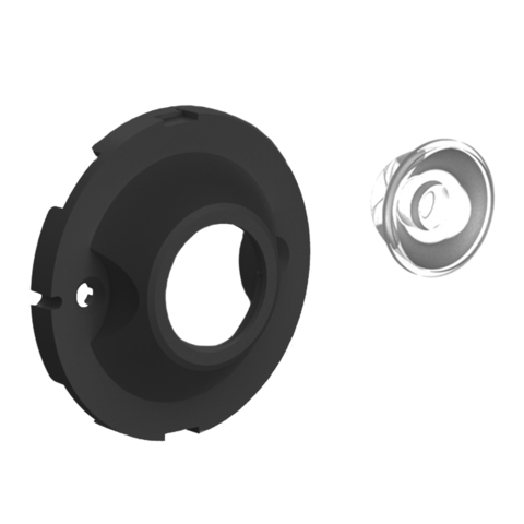 Moncato DP183-2456-BLK SOH оптика в черной оправе для аварийного освещения высоких помещений (узкий луч)