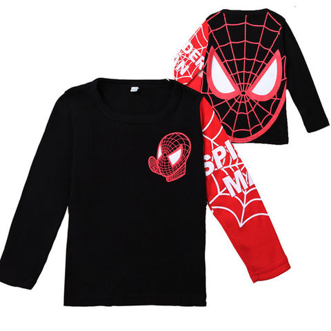 Человек паук футболка детская с длинным рукавом