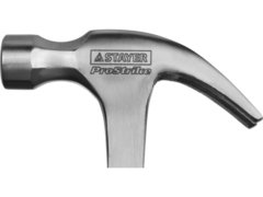 STAYER Strike, 450 г, цельнометаллический столярный молоток-гвоздодёр, Professional (2025-450)