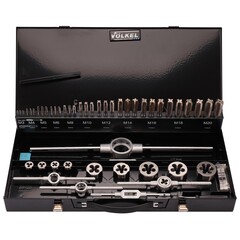 Набор метчиков и плашек M3 -M20 HSS-G 54пр Volkel 49205