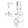 Lemark LM7214BG Смеситель для ванны с коротким изливом,  поворотный переключатель, латунь/брашированное светлое золото