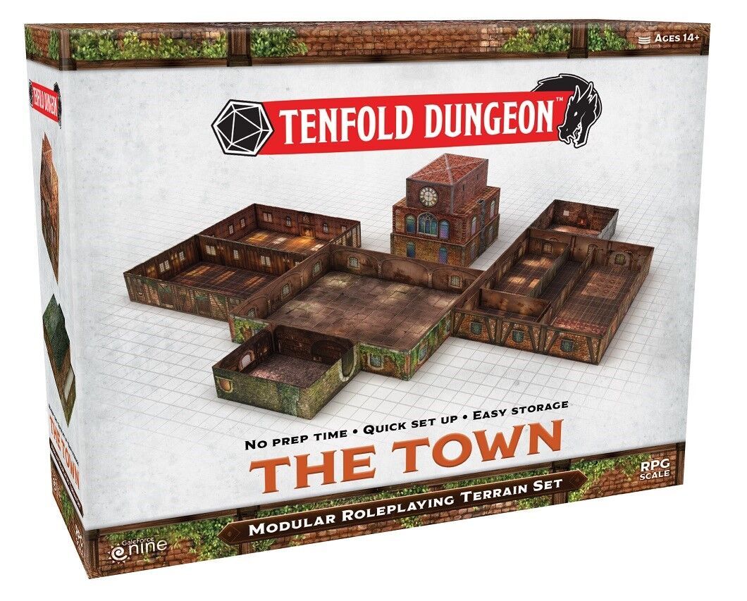 Dungeon town. Набор модульного террейна tenfold Dungeon: фабрика. Tenfold.