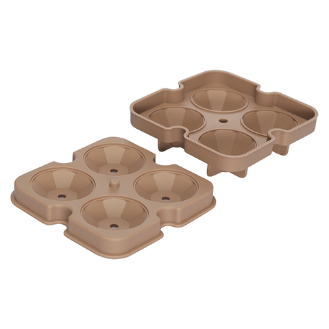 Форма для льда Smart Solutions Ice diamond пепельно-розовая