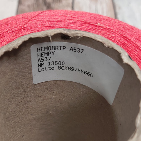 Лен 100% HEMPY 1350 красно-коралловый
