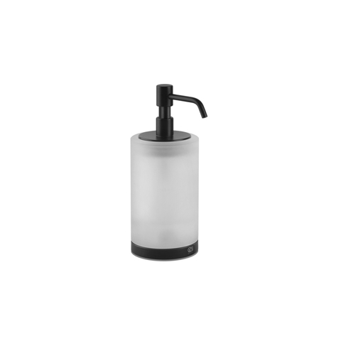 Gessi 38839#299 Gessi Emporio Accessories Дозатор для жидкого мыла настольный, сатинированное стекло, фурнитура Black XL