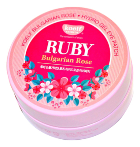 Koelf Hydro Gel Ruby & Bulgarian Rose Eye Patch - Гидрогелевые патчи для области вокруг глаз