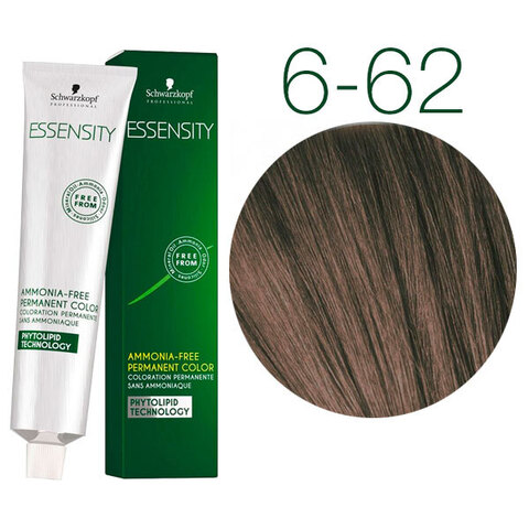 Schwarzkopf Professional Essensity 6-62 (Темный русый шоколадный пепельный) - Безаммиачный краситель для волос