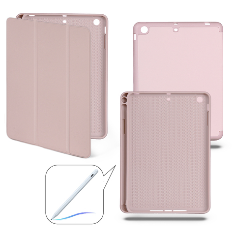 Чехол книжка-подставка Smart Case Pensil со слотом для стилуса для iPad Mini 1, 2, 3 (7.9") - 2012, 2013, 2014 (Розовый песок / Sand Pink)