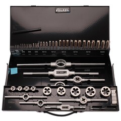Набор метчиков и плашек M3 -M20 HSS-G 54пр Volkel 49205