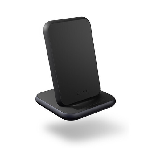 Беспроводная зарядка ZENS Aluminium Stand Fast Wireless Charger с бл. питания USB-C PD 18 Вт, черный