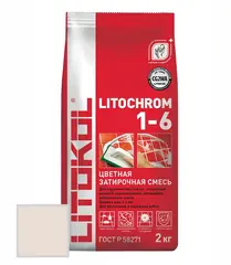 Затирка цементная Litokol Litochrom 1-6 C.50 светло-бежевая/жасмин