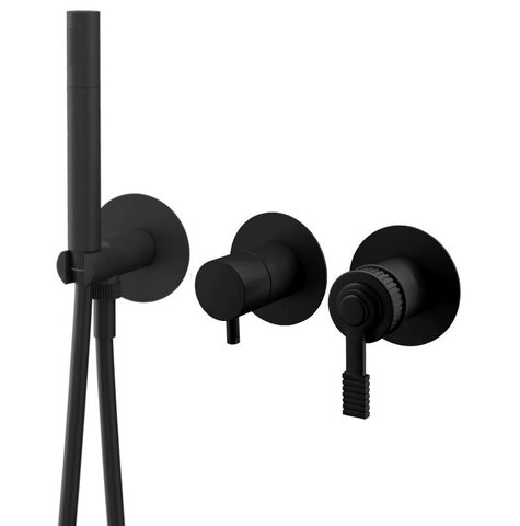 Remer Atelier AL97D2PNO Смеситель для душа, черный матовый