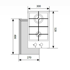 Варочная панель LEX GVG 321 WH схема