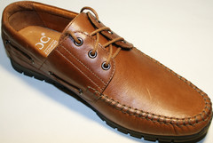 Кожаные туфли мокасины мужские Ikos