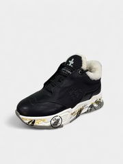 Кроссовки зимние из натуральной кожи