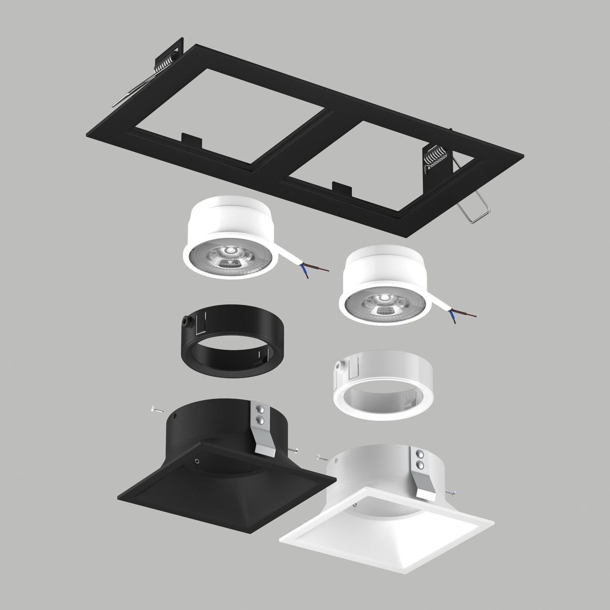 Комплект со светильником Lightstar Domino Quadro (214527+214506+214507+214006+214007) D5270607WBMOD
