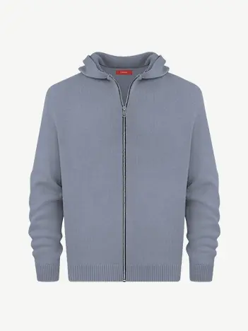 Толстовка на замке из мягкой шерсти