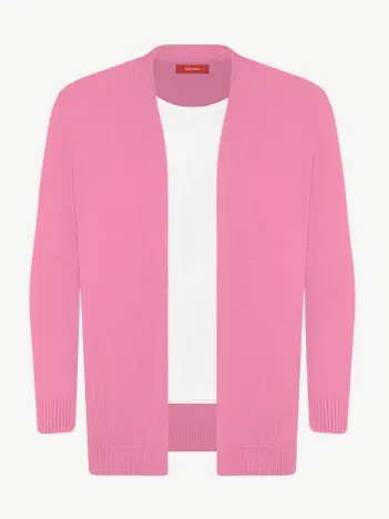 Кардиган с планкой из шелка