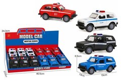 Машина Пластик 2106 Полиция в уп 12шт. Цена за шт.