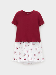 пижама  для девочки  МП 1670/бордовый 1934 Н254