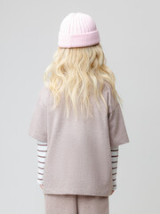 фуфайка  для девочки  КР 302809/кофейный меланж к575