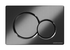 Ceramica Nova CN12-003GG Кнопка смыва Balance, клавиши Sphere, цвет вороненая сталь фото