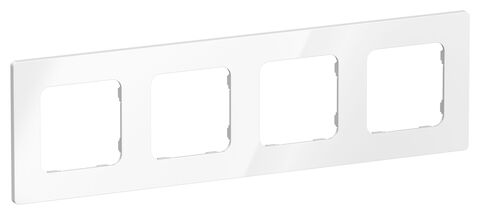 FLITE Рамка 4-мест. РУ-4-К-ФлБ бел. IEK