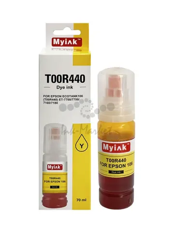 Чернила MyInk для EPSON EcoTank (T00R440) ET-7700/ET-7750, L7160/L7180 - 70 мл, yellow,dye