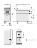 Фритюрница электрическая Giorik Unika 900 FE9113 13 л
