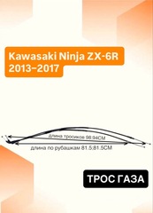 Трос газа для Kawasaki Ninja ZX-6R 2013–2017