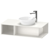 Duravit D-Neo Тумбочка подвесная компакт, 260x1000x480 мм, 1 открытое отделение на левой стороне, цвет: белый высокоглянцевый DE493902222