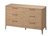 Комод Type oak 6 ящиков ширина 140 см (натуральный дуб)