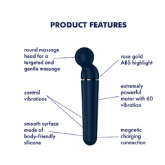 Универсальный вибромассажер Satisfyer Planet Wand-er синий