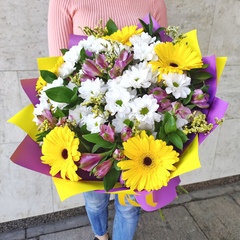Авторский букет с герберами