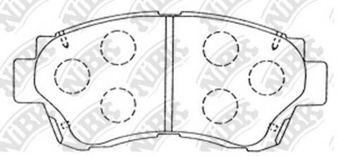 Колодки NiBK PN1228