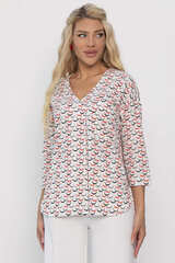 Блуза Статица (бело-красная) Б13775-16М LT Collection