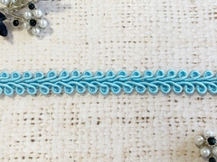 Тесьма Шанель плетеная, ш. 12 мм, голубой