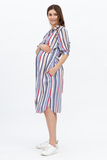 Платье для беременных 10376 полоска