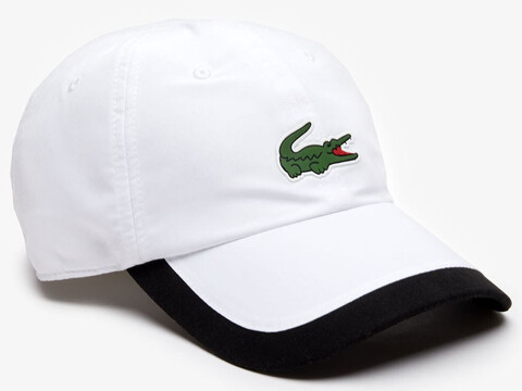 Кепка тенниснаяLacoste Sport Contrast Border Lightweight Cap - white/black