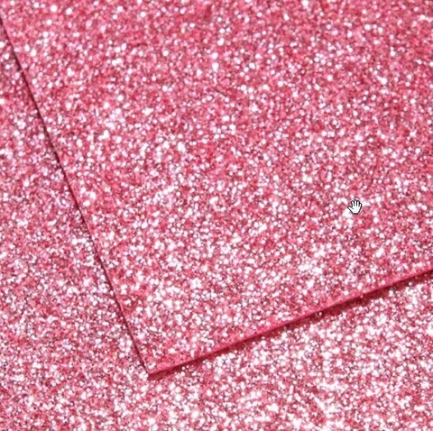 Фоамиран глиттерный 1,5мм Холодный розовый размер 60x70см (3шт)