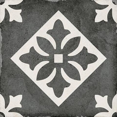 Equipe Art Nouveau Padua Black 20x20