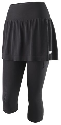 Юбка теннисная Wilson Seamless Capri Skort W - black