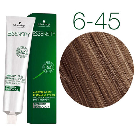 Schwarzkopf Professional Essensity 6-45 (Темный русый бежевый золотистый) - Безаммиачный краситель для волос