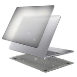 Чехол матовый Hardshell Case для MacBook Air 13.6'' М2 (2022) А2681 (Прозрачный с блестками)