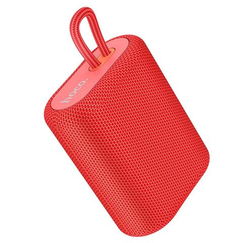 Влагозащитная IPX5 колонка с радио FM, порты TF, режим TWS, звук Hi-Fi Hoco BS47 (Красный) Портативная акустика Bluetooth