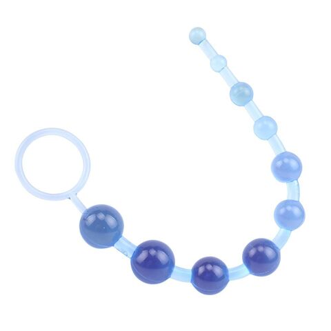 Голубая анальная цепочка Sassy Anal Beads - 26,7 см. - Chisa Hi-Basic CN-331223162