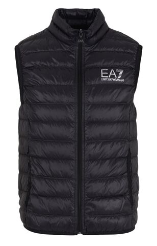 Теннисная жилетка EA7 Man Woven Down Waistcoat - black