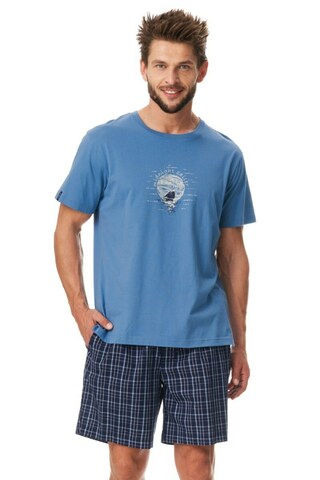Пижама мужская с шортами KEY MNS 252 A23_Синий