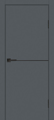 Дверь P-19 AL черный молдинг / Цвет Графит / Двери PROFILO PORTE